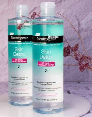 میسلار واتر نوتروژینا مدل Skin detox حجم 400 میلی لیتر