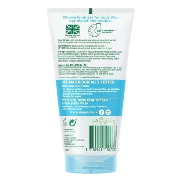 ژل میسلار شوینده صورت سیمپل پوست خشک و حساس 150میل water boost
